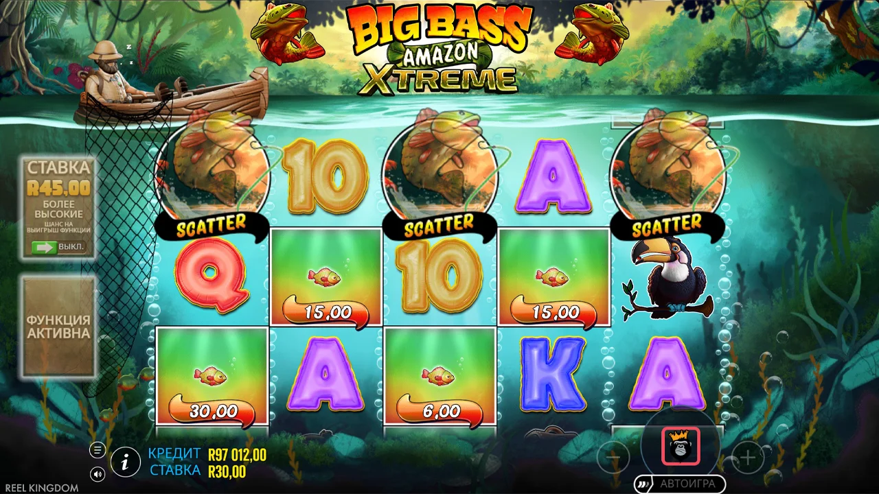 Free Spins с Fisherman Wild и счётчиком шкалы множителя
