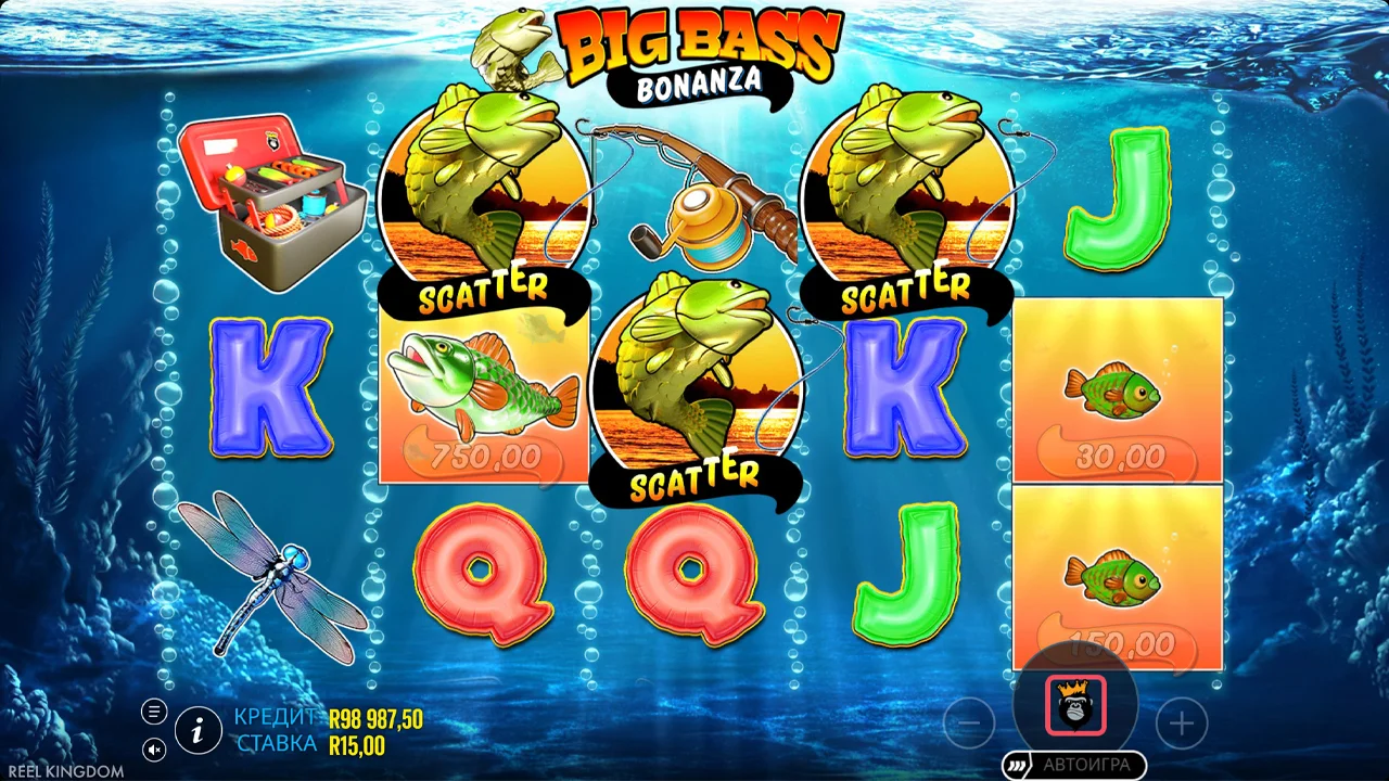 Big Bass Bonanza - скриншот игрового процесса 5