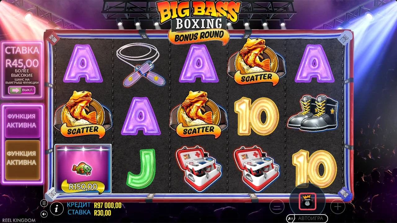 Big Bass Boxing Bonus Round - скриншот игрового процесса 4