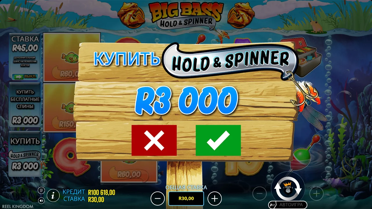 Big Bass Hold & Spinner - скриншот игрового процесса 6