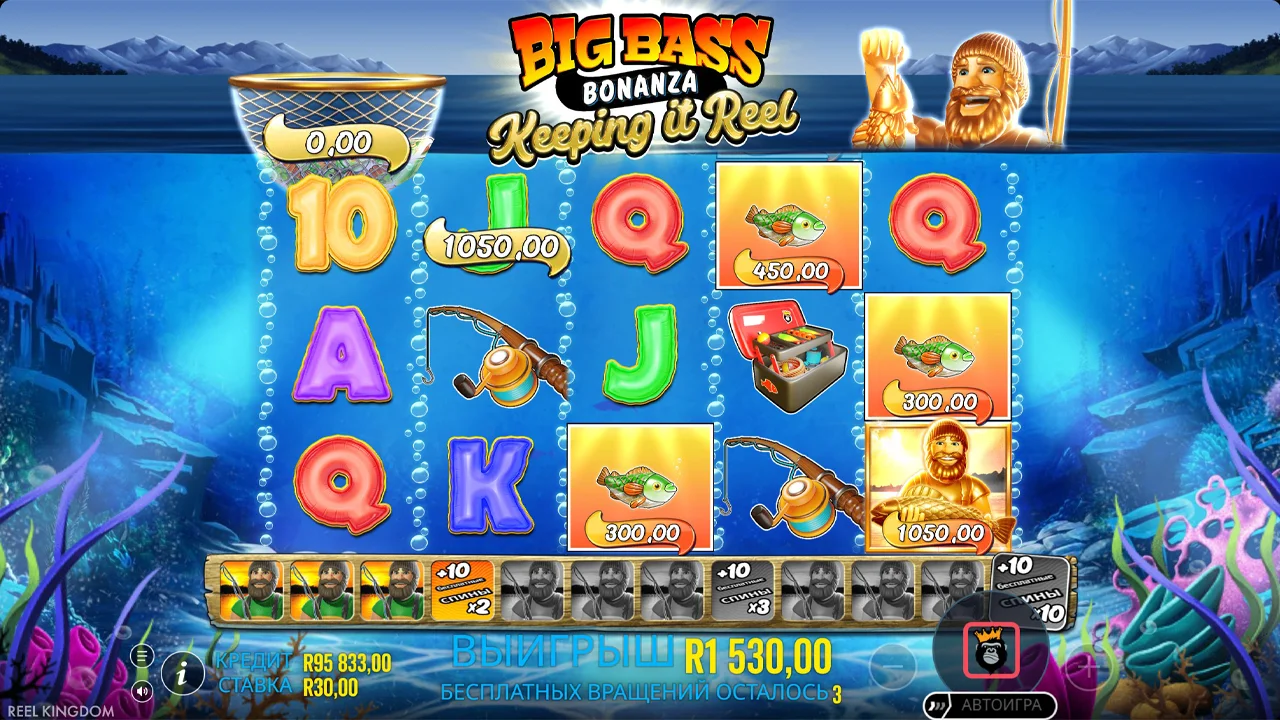 Big Bass Bonanza - Keeping it Reel - скриншот игрового процесса 6